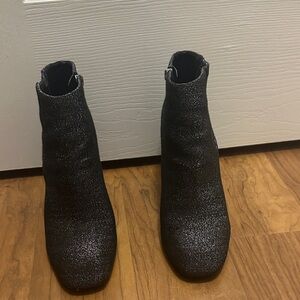 Marc Fisher Sparkling Black Ankle Boots